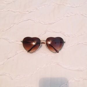 Heart shaped sunglasses!